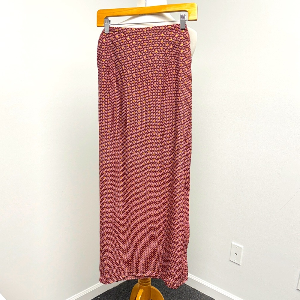 RAGA Women's Giana Maxi Skirt in Red and Purple